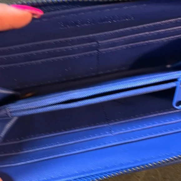 Elegant denim Blue Quilted Bag Set Bradley mischka bundle - Picture 11 of 11